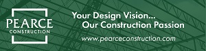 Pearce Construction logo with website